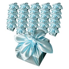 TONG SHOP 緞麵包袱巾 45 × 45 cm, 天藍色, 30個