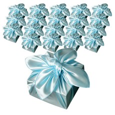 TONG SHOP 緞麵包袱巾 65 × 65 cm, 天藍色, 20個