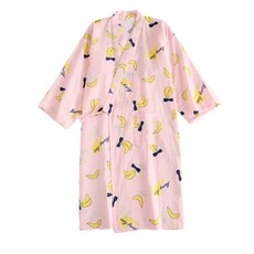 頂級純棉浴袍 YP41 L, 粉紅色, 1個