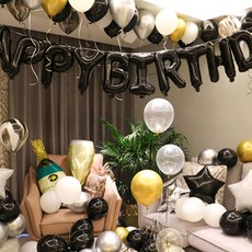 블럭마트 돌잔치 디럭스 생일파티풍선 세트, TYPE1, 2세트