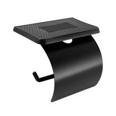 衛生紙架手機支架型 GB100, 黑色的, 1個