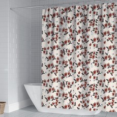 I Love Home 小碎花布質浴室浴簾 Type12, 1個