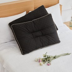 신라베딩 알러지케어 라텍스 입체 수면베개, 다크그레이, 1개