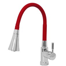 單孔蛇形紅色水龍頭, 1個