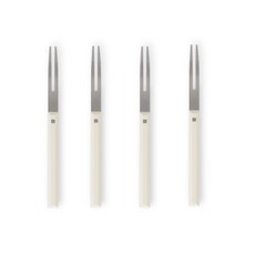 GOLDEN BELL Movi 甜點叉, 象牙白, 4個