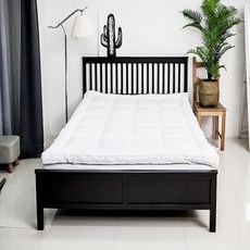 素白紗 頂級飯店式薄床墊, 白色