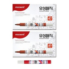 MONAMI 慕那美 油性麥克筆 12入, 紅色, 2組