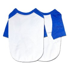 Pet Design 線條插肩袖狗狗T恤, 藍色