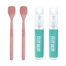 노멀라이프 지켜줄게 양면 혀클리너 파스텔핑크 2p + 구강 스프레이 2p, 1세트