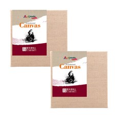 Artmate 方形帆布畫框 2入, 黃麻款