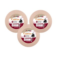 Artmate 黃麻帆布 圓形 3入, 黃麻