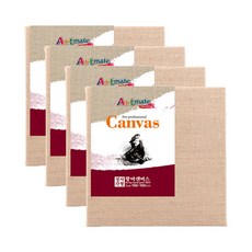 Artmate 黃麻正方形畫布 4入, 黃色