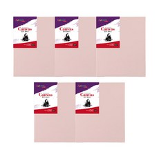 아트메이트 캔버스 컬러 F형 핑크 5p, 면천