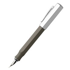 FABER-CASTELL 輝柏 有溫度的鋼筆, F, 灰棕色