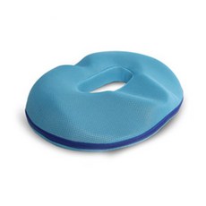網眼材質記憶海綿坐墊, 天藍色