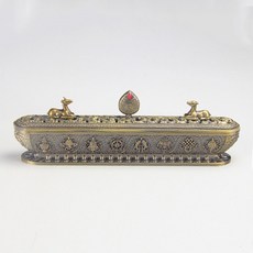 가정용 인센스 콘 가로형 향로, 그린브론즈