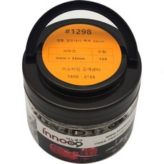 이노공구 범용 일반나사 백색, 100개