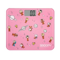 드레텍 스누피 체중계, BS-180, 핑크, 1개