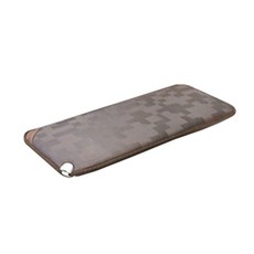 한일온돌왕 온열 전기방석 HI-2019, 체크브라운, 2인용(450 x 1000 mm)