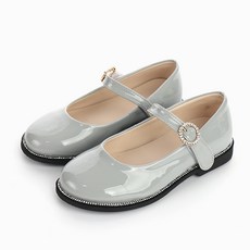 Rabbit Foot 女童水鑽裝飾皮鞋