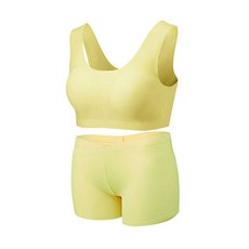 Soleil 無鋼圈U型內衣+平角短褲組合