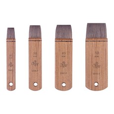 artsecret 藝術家的秘密 核桃木柄水彩筆組 2040F 4入, 20mm+30mm+40mm+50mm, 1組