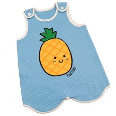 Maykids 童款印花連身防踢背心 快樂鳳梨款