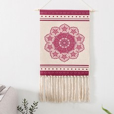 알럽홈 롱 태슬 핸디 린넨 패브릭 포스터, Type37