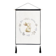 알럽홈 큐티 리틀 애니멀 패브릭 포스터, 화관토끼