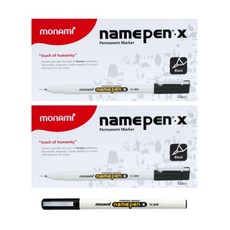 MONAMI 慕那美 細頭簽字筆, 黑色, 24個