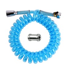 Wanet彈簧軟管 藍色 2.5m+延長接頭, 1套