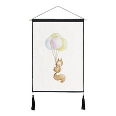 알럽홈 큐티 리틀 애니멀 패브릭 포스터, 풍선다람쥐