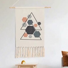 I Love Home 長流蘇手持亞麻織物海報, Type3