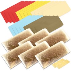 2Youngdesign 彩色直式紅包袋 5款 x 4入 + 金色零用錢信封 6入, 流蘇掛飾(金色信封), 1套