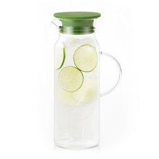 Reborn.J 耐熱玻璃水瓶, 橄欖綠, 1.2L, 1個