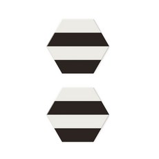 GUNU 모던 패턴 규조토 코스터 2p, 스트라이프