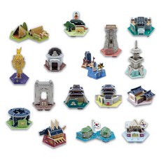 Scholas 我們的歷史之旅 Siyutam 韓國史 3D立體拼圖, 1個, 285片, 混和顏色