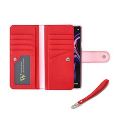 Wcase 雙面錢包手機殼 + 手腕帶