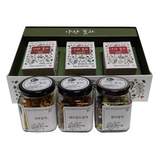 綜合花茶禮盒組 3款, 菊花茶+萬壽菊花茶+三色堇花茶, 1組
