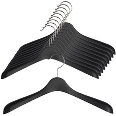 好的衣架 女款夾克用衣架, 黑色的, 10個