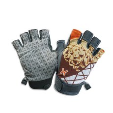 HUMONT 女性夏季登山半指手套, 橘色, 1套