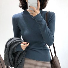 LUNA GIRL 女款 Roro 高領羅紋針織衫