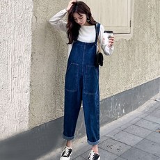 LUNA GIRL Pierre吊帶牛仔褲