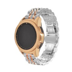 Galaxy Watch 奢華金屬錶帶 錶帶 20mm 42mm 通用, 玫瑰金, 1個