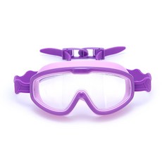 Yobaaf 抗UV透明鏡片兒童泳鏡, 紫色, 1個