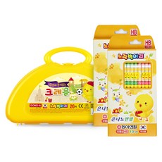 黃色小雞 26色蠟筆 + HB鉛筆 10入 x 2件組, 1個