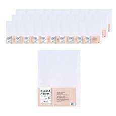 Heemang 擴展型L型文件夾, 50個, 透明