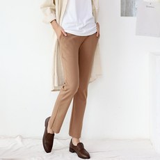 T下擺側開衩孕婦褲