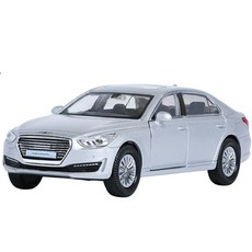 다이캐스트 모델카 미니카 제네시스 EQ900 1:38, 플래티넘 실버, 1개