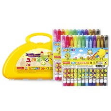 DONG-A 黃色小雞蠟筆26色+簽字筆12色2p套組
